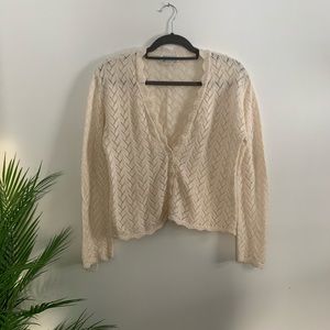 Vintage Scallop Knit Cardigan